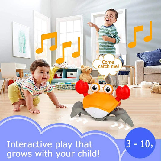 Interactive Musical/Crawling Electronic Crab Toy for Children – Perfect for Boys and Girls, Kid-Friendly Entertainment