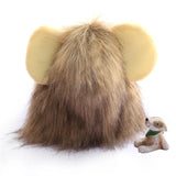 Funny Lion Wig Costume for Cats and Dogs: Perfect for Halloween Cosplay Dress-Up, Cute Pet Hat for Small Dogs and Kittens