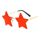 Star-Shaped Sunglasses For Women: Pentagram Eyewear for Christmas Decoration, Party Fun, and Rimless Style