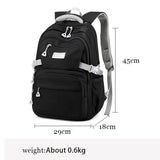 Youth School Backpack for Girls: Simple Solid Color Backpack, Ideal for Teenagers and Women, Suitable for School and Everyday Use