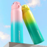 Stainless Steel Double Vacuum Thermos Flask: Designed for Girls, Portable and Leakproof, Maintains Cold and Heat Levels