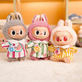 Labubu Idol Doll Spring Outing Outfit – 17cm Mini Plush Shirt & Camera Suit Accessories for Kindergarten Style