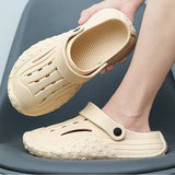 Thick-Soled Hole Shoes for Men, Ideal for Couples and Students Seeking Comfort and Style