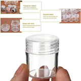 Set of 30 Clear Plastic Storage Containers: Includes 30 Transparent Bottles/Jars for Beads, Diamond Painting Accessories, Nail Art Supplies, and More