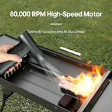 Mini Turbo Jet Fan: Portable Violent Blower with 100 Adjustable Wind Speeds and 80000 RPM High-Speed Brushless Motor