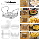 5-in-1 Apple and Potato Slicer – Multifunctional Vegetable Chopper, Food Cutter, Grater, and French Fry Slicer Kitchen Tool