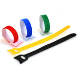 10PCS Nylon Strap Cord Wrap for Fastening and Managing Wires, Organizer Sticky Cable Ties with Magic Self-Adhesive Tape for Wire Management