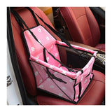 Premium Pet Dog Car Booster Seat: Foldable, Stable, and Travel-Friendly, Ensures Puppy Safety with Mesh Design and Safety Belt