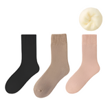 3 Pairs of Women's Wool Socks: Soft, Thick, and Plush for Winter Warmth, Ideal for Postpartum and Sleep