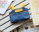 Labubu Doll Pajama Clothes Set – 17cm Plush Vinyl Outfit with Overalls, Cloak & Shirt for Cute Dress-Up Accessories & DIY Gift