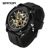 Cool Sports Fashion Quartz Wristwatch – Waterproof Round Dial with Silicone Strap, Unisex Design