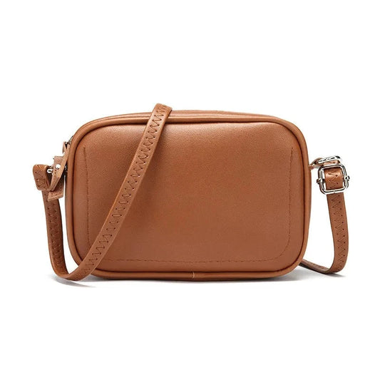 Minimalist Small Crossbody Bag for Women: Solid Color PU Leather Messenger Bag, Perfect for Carrying Mobile Phones