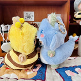 Labubu Idol Doll Bee & Shark Suit Set – 17cm Kpop-Inspired Plush Doll Outfit Clothes for Cute DIY Dress-Up & Collectible Display