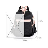 Stylish Casual Backpack for Women: Fashionable Lightweight Black Travel Backpack, Small Anti-theft Backpack, Ideal Gift for Women