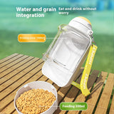 Large Capacity Portable Pet Water Bottle: Dog Walking Cup with Food Storage, Ideal for Outdoor Activities with Teddy Dogs