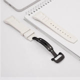 Elevate Your Apple Watch with Fluororubber Replacement Strap - Ultra 49mm, 44mm, 45mm, Metal Buckle, for Series 8, 7, 6, SE, 5, 4