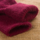 Women's Winter Wool Socks: Super Thick, Solid Sheep Wool for Warmth Against Cold and Snow, Soft and Cozy, 1 Pair