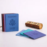 Personalized Leather USA Passport Cover for Women, Girls, and Americans; Ideal for Passport Cards and Travel Documents