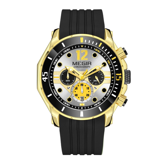 MEGIR Military Sport Watches for Men: Luminous, Waterproof Chronograph