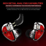 High-Fidelity Stereo Earphones with Dynamic Drivers, Detachable 2-Pin 0.75mm Cable, Superb Bass, Ideal for DJing and Running