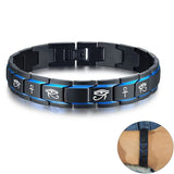 Men's Casual Stainless Steel Chain Link Bracelet – Free Custom Engraving for Personalized Wristband Jewelry