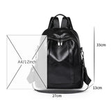 Stylish PU Leather Fashion Backpack for Women: Vintage Travel Bag with Shoulder Strap, Perfect as a Casual Work Backpack or Gift