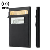 RFID Metal Credit Card Holder: Slim, Pop-Up Design for Men and Women