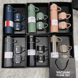 Stainless Steel Vacuum Thermos Cup Set: Ideal for Sport, Travel, Coffee, and Business