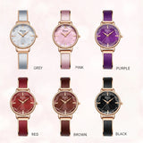 Luxury Women's Quartz Watch with Leather Bracelet - Casual Waterproof Dress Wristwatch, Ideal Gift