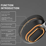 Elevated Sound Quality Wireless Headset With Microphone Gaming Headset For PC Music Bliss Portable Wireless Sound