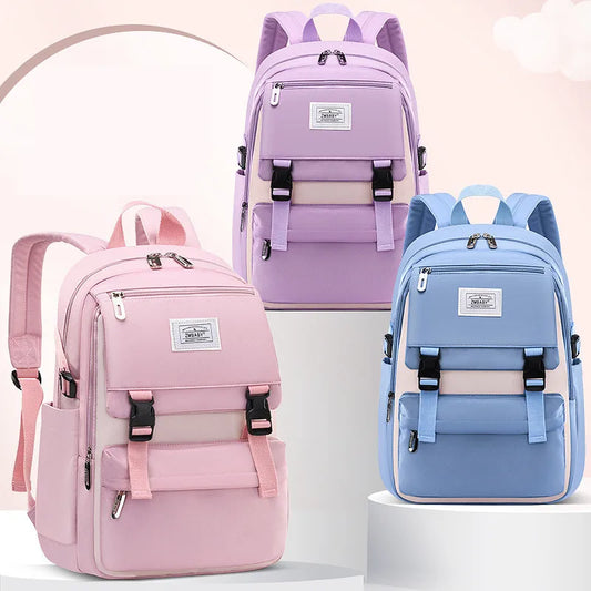 Middle School Backpack for Girls: Waterproof, Lightweight Book Bag, Ideal Kids Backpack for High School and Teens