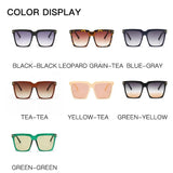 Gradient Tinted Lenses Square Sunglasses for Women