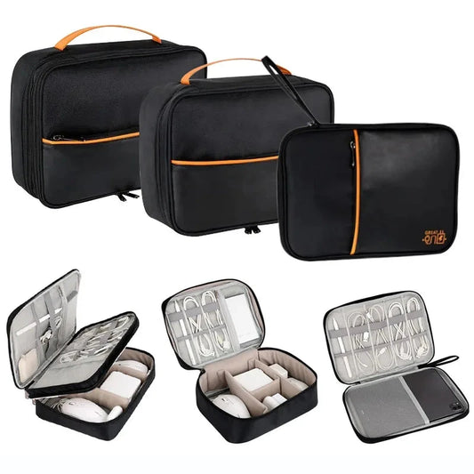 Travel Organizer Bag for Digital Accessories: Keep your USB charger, earphone wires, power bank, and other gadgets organized