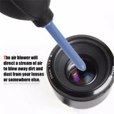 2-in-1 Cleaning Set for Digital Cameras: Cloth Brush and Air Blower, Ideal for Dust and Professional Photography Cleaning