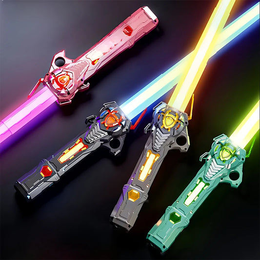 2-in-1 LED Light Saber – Expandable Sword with Realistic Sound Effects – Ideal for Smooth Swinging Action and Perfect for Kids