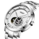 MEGIR Men's Stainless Steel Automatic Mechanical Watch: Waterproof Luxury Business