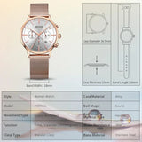 MEGIR Women's Stainless Steel Quartz Watch: Luxury, Elegant, Fashion, reloj mujer