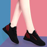 Women’s Lace-Up Platform Sneakers – Breathable Mesh Casual Shoes, Soft and Comfortable Fashion Tenis Feminino