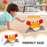 Interactive Musical/Crawling Electronic Crab Toy for Children – Perfect for Boys and Girls, Kid-Friendly Entertainment