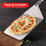 12-Inch Aluminum Pizza Peel with Folding Handle – Oven Pizza Turning Paddle, Silicone Dough Mat, and Stainless Steel Rocker Cutter