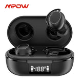 Mpow M30 Enhanced Wireless Earbuds with Bluetooth 5.3, Powerful Bass, IPX7 Water Resistance, 25 Hours of Talk Time, 2023 Sports Edition TWS Headphones