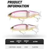 135mm Jointed Swimbait: Large Artificial Hard Bait for Predator Fishing - Ideal for Wobbler, Minnow, and Pike