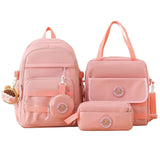 Charming Girls' School Bags: Spacious Elementary School Backpack with Handbag and Pencil Bag, Ideal for Students