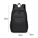 Large Capacity Simple Backpack: Lightweight and Solid-Colored, Ideal for College Girls and Students' School Bags