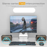 High-Quality Stereo Bluetooth Speaker, Enhanced Bass and Treble, TWS Bluetooth 5.0, Supports TF Card, USB, and AUX Audio Input