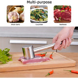 Heavy Duty Stainless Steel Meat Tenderizer – Steak Hammer for Cooking | Dishwasher Safe Kitchen Gadget