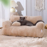 All-Season Large Pet Sofa: Winter Warm Cat Bed, Removable and Washable Kennel, Essential Cat Supplies