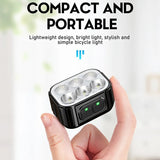 Cycling Light Set Q6: LED Front and Rear Lights for Bicycles, USB Chargeable, Ideal for MTB and Road Bikes, Enhances Visibility and Safety