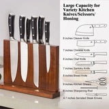 Magnetic Knife Block Holder Rack – Strong Magnetic Stand with Enhanced Magnets for Multifunctional Kitchen Storage