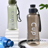 1500ml Large Capacity Portable Water Bottle, Outdoor Sports Plastic Cup with Protective Cover